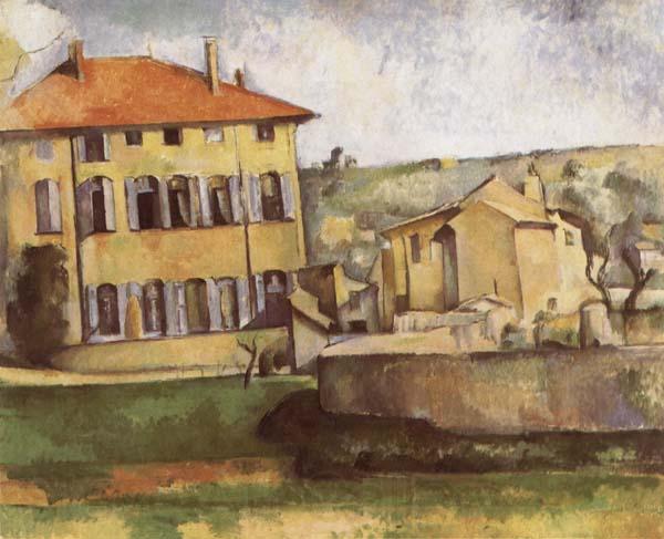 Paul Cezanne House and Farm at jas de Bouffan Norge oil painting art
